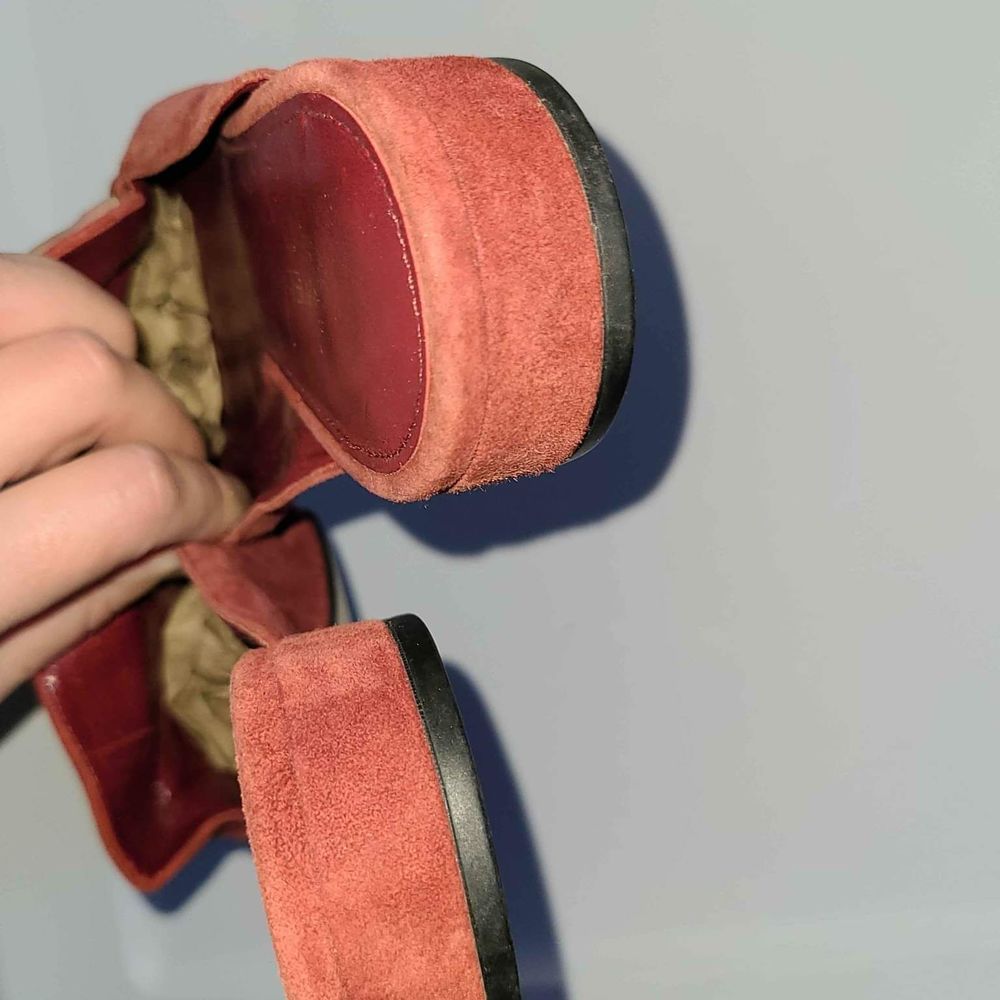 Michael Kors MK Designer Red Loafers Slip On Slide In Flats Size 7.5 - Picture 8 of 9